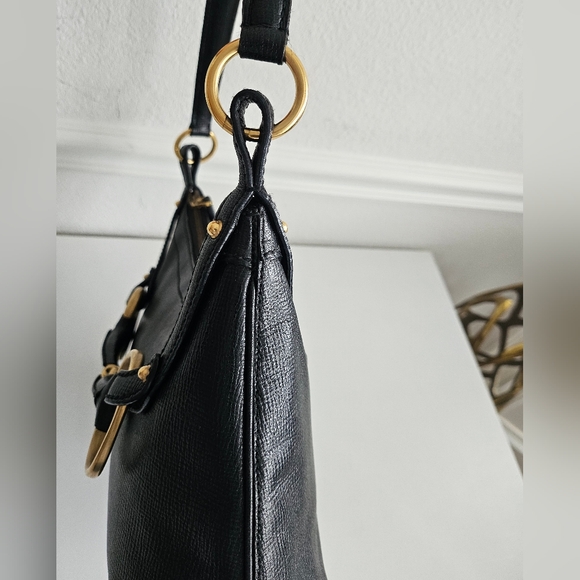 Gucci Horsebit Black Leather Shoulder Bag - Picture 6 of 11